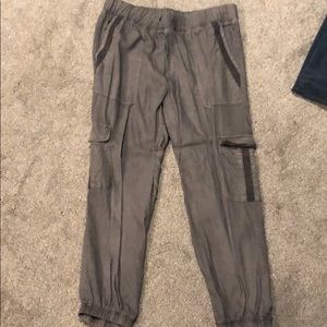 cloth & stone Slate Gray Cargo Joggers with Trim